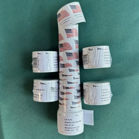Other - 2025 (10) ROLLS POSTAGE (1000)US FOREVER STAMPS Flags